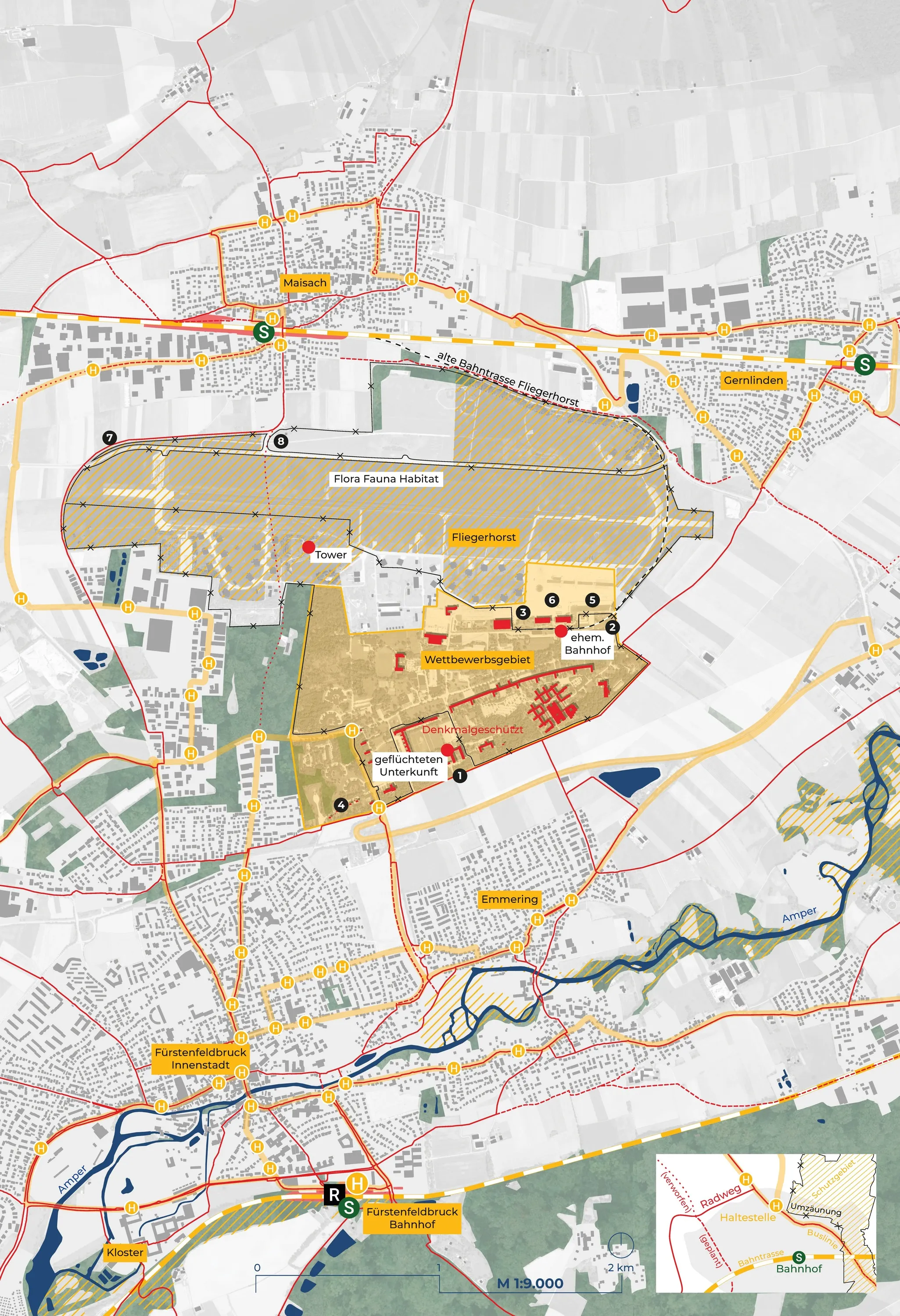 Airfield and surroundings