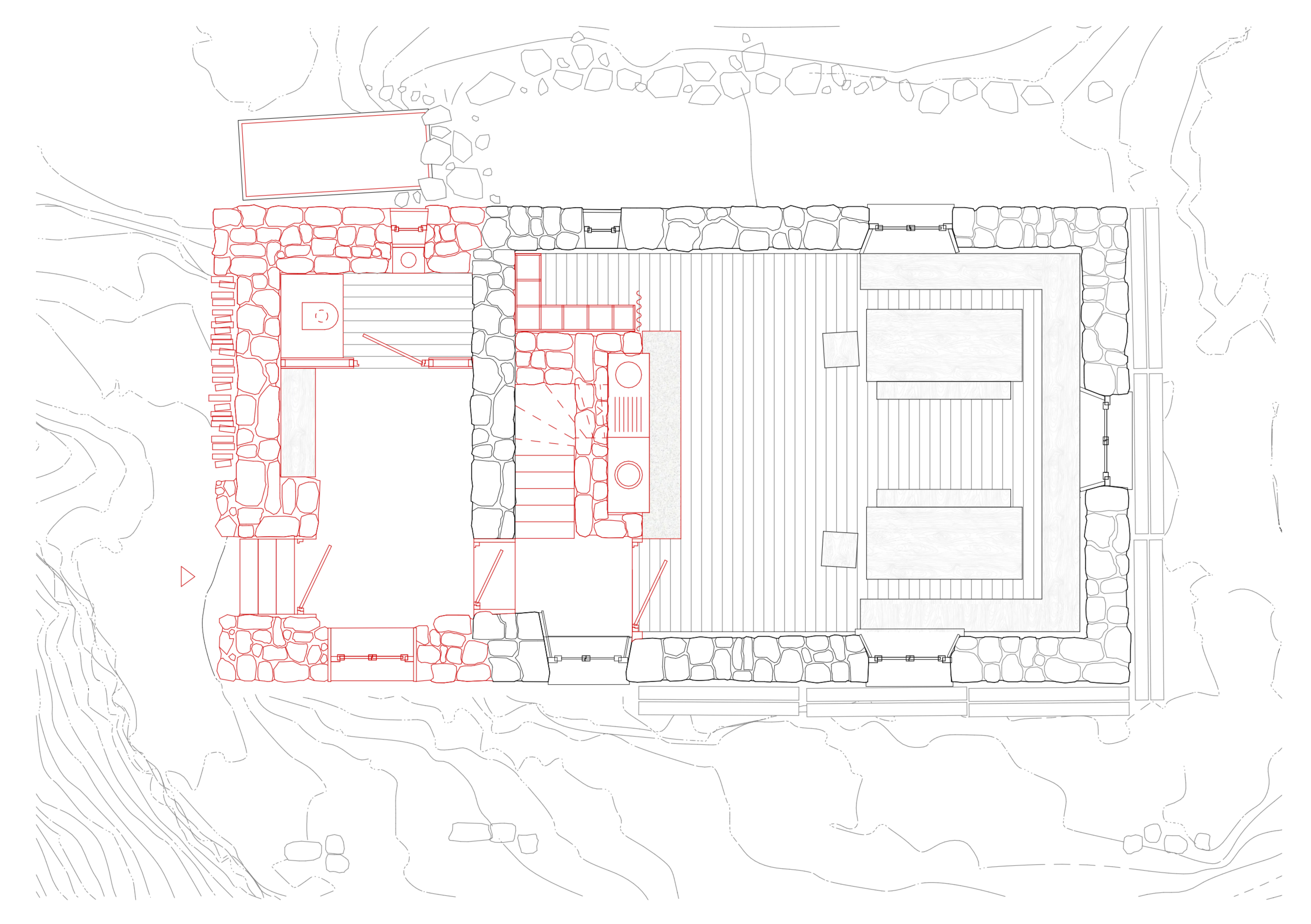Ground floor: proposed sequence